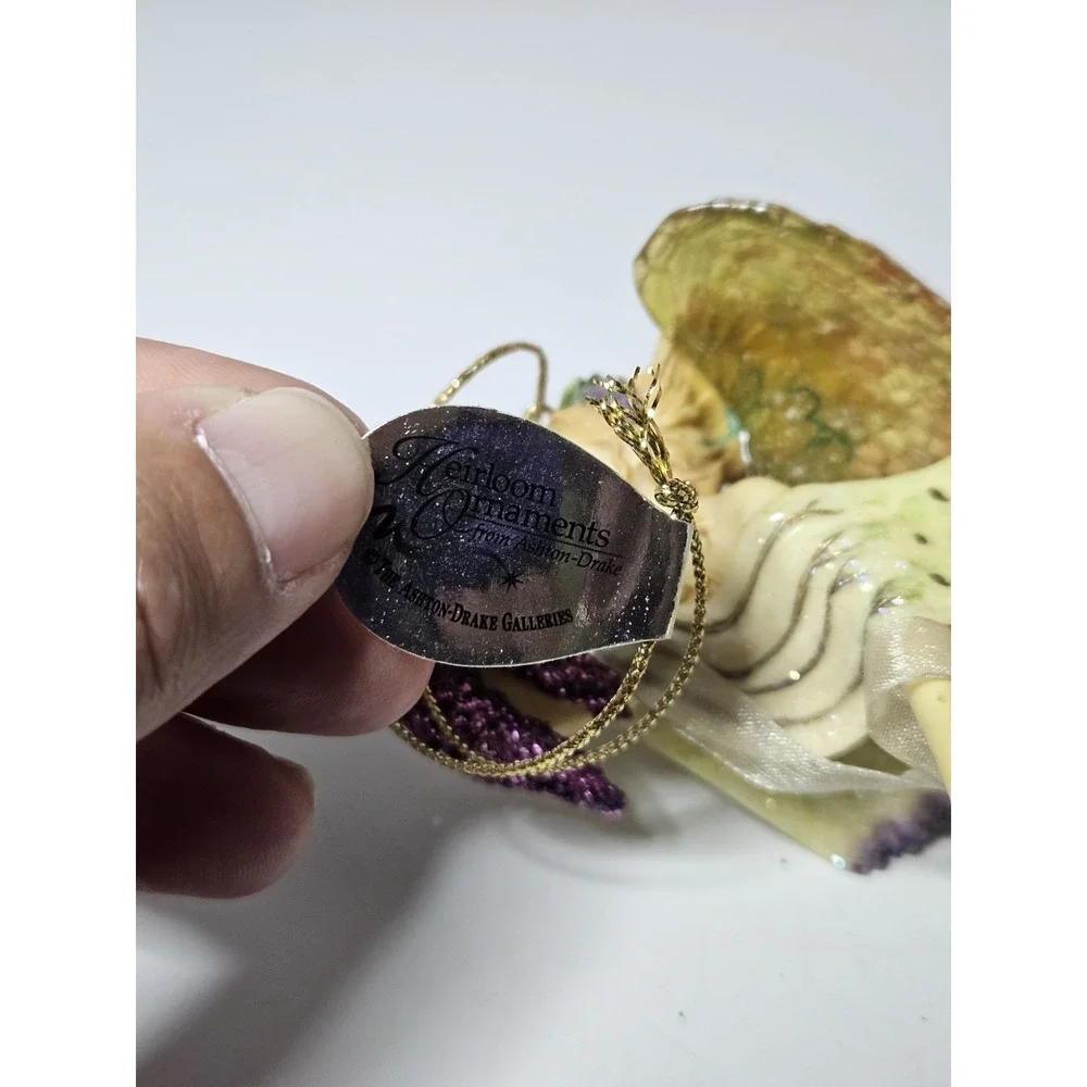 Ashton Drake Wisteria Daydream Angels Glowing Garden Heirloom Fairy Ornament